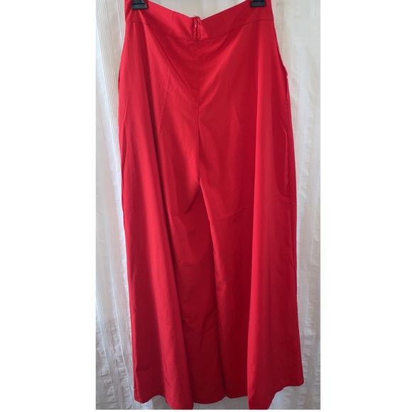 BRAND NEW Red Wide Leg Pants, Size Medium/Large - Picture 5 of 5